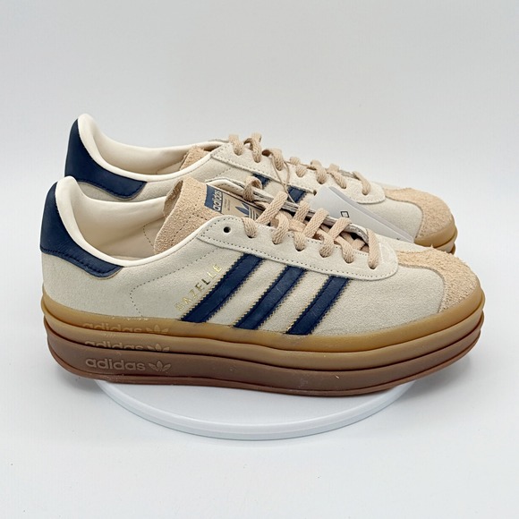 adidas Shoes - Adidas Gazelle Bold Size 7 Womens Cream/Indigo/Gum JQ5126, NEW